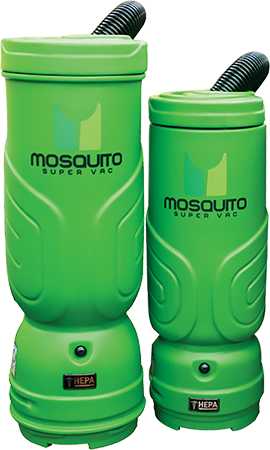 Mosquito, Super HEPA Backpack Vac w/Sidewinder, 6 Qt., Green