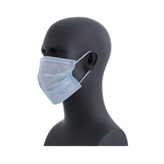 Johnson Wilshire 182040BK Pleated Face Mask, Kids, 3 -Layer, Black