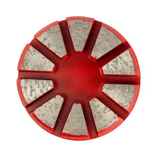 Truloc 10 Segment Grinding Disc, 16 Grit, Medium Bond (Red)