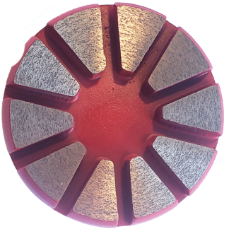 Truloc, 10 Segment Grinding Disc, 120 Grit, Medium Bond (Red)
