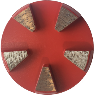 Truloc, 5 Segment Grinding Disc, 30 Grit, Medium Bond (Red)