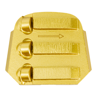Truloc, PCD Grindng Disc, 3 Segments, Gold, Right