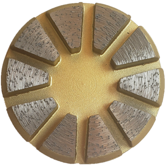 Truloc 10 Segment Grinding Disc, 30 Grit, Soft Bond (Gold)