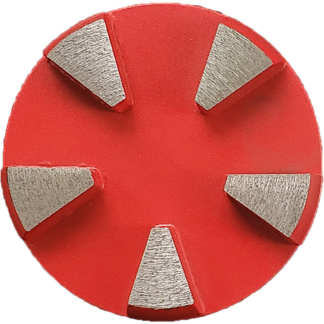 Truloc, 5 Segment Grinding Disc, 120 Grit, Medium Bond (Red)