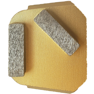 Truloc, 2 Segment Grinding Disc, 70 Grit, Soft Bond (Gold)