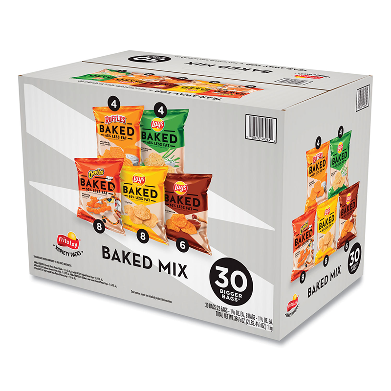 FritoLay, Baked Chips Assortment Box, 30 count