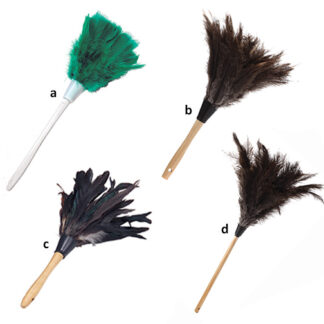 Lambskin Feather Duster Premium Black Ostrich - 20" Overall