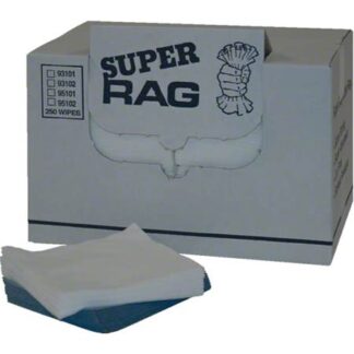 MDI Super Rag 1/4 Fold Wiper , 13" x 16", Disp. Box, Blue