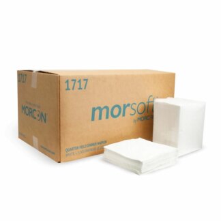Morcon Morsoft 1/4 Fold Dinner Napkins, 15" x 17", 3000 Per Case