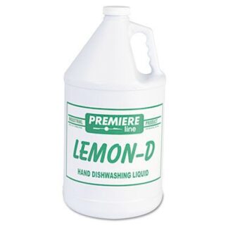 Premiere, Lemon-D Hand Dishwashing Liquid, 1 Gallon, 4/CS