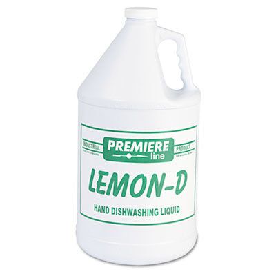 Premiere, Lemon-D Hand Dishwashing Liquid, 1 Gallon, 4/CS