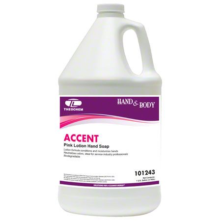 Theochem, Accent Pink Lotion Hand Soap , Gallon