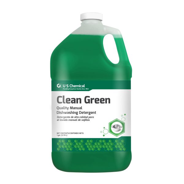 US Chemical, Clean Green Manual Dishwashing Detergent , Gallon