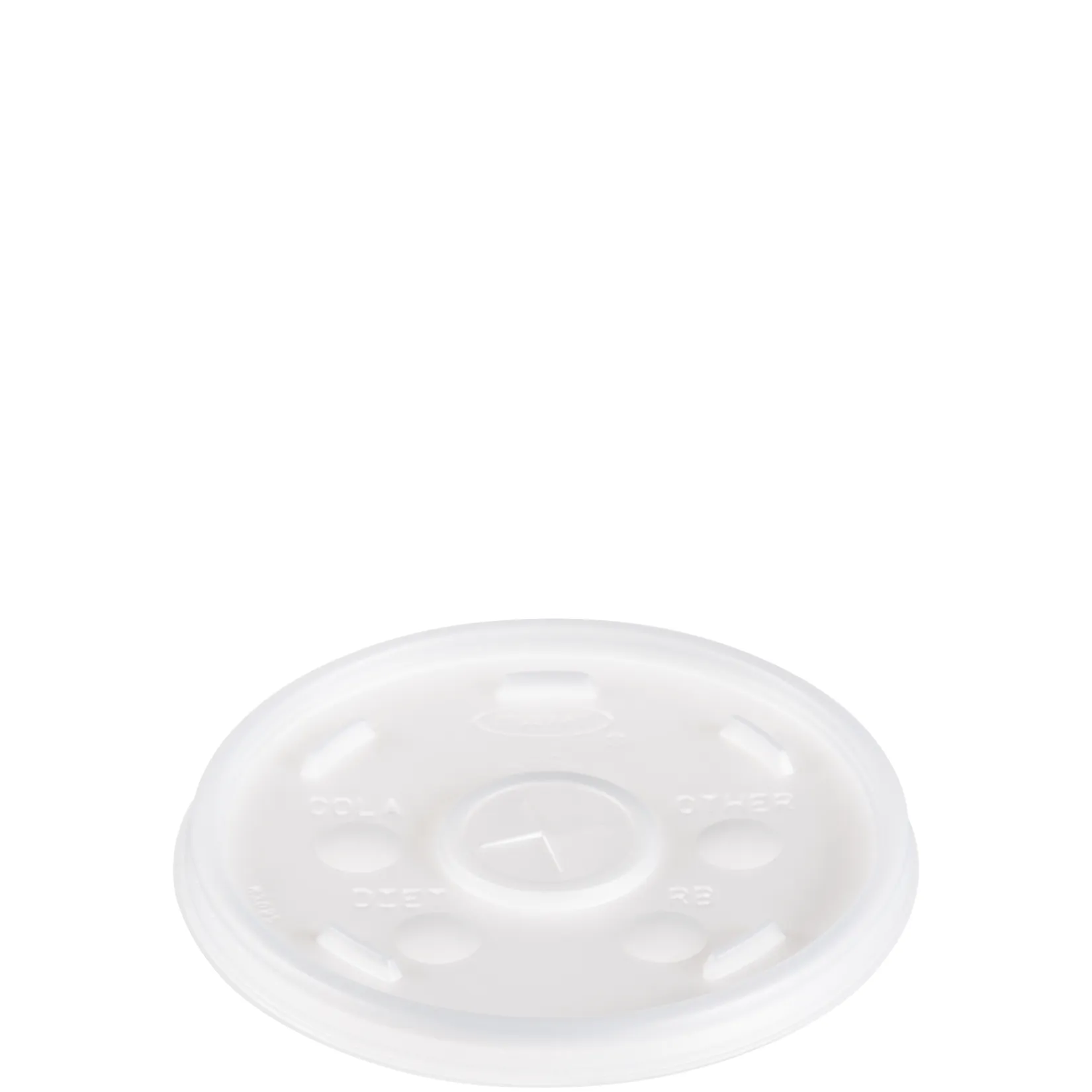 Dart Translucent Straw Slotted Lid For 12, 14, 16, 20, and 24 Oz. Cups