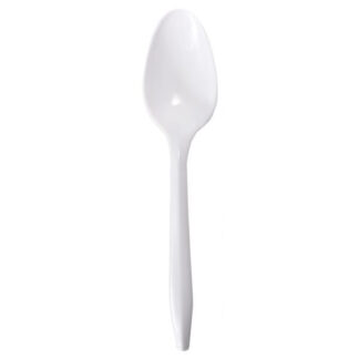 RDI Medium Weight Plastic Soup Spoon - White