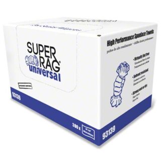 MDI Pristine[R] Universal White Creped Spunlace Towel - 12" x 17"