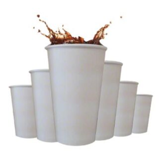 Crystal Ware White Paper Hot Cups, 12 Oz., 1000 Per Case