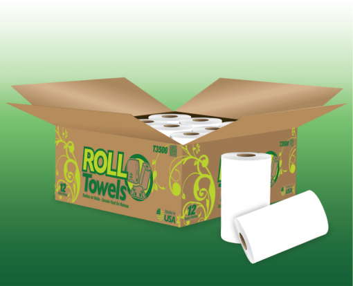 South Florida 1 Ply Hard Wound Roll Towel - White