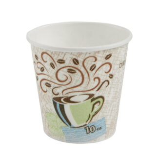 Dixie Perfect,ouch Coffee Haze Paper Hot Cup , 10 oz.