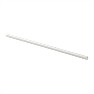 PrimeWare, Cocktail Wrapped Paper Straw, 7.75", White