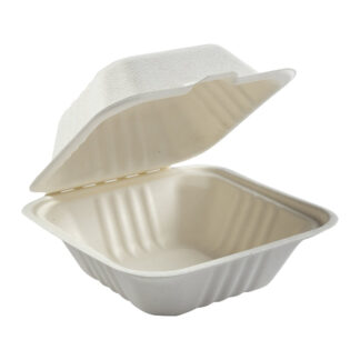 PrimeWare, Molded Fiber Hinged Lid Container , Small