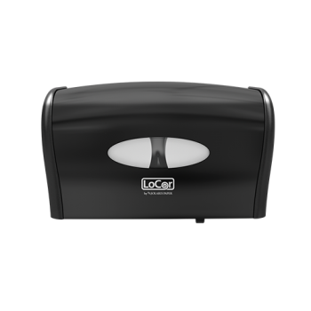 LoCor, Side by Side Bath Tissue Dispenser , Black