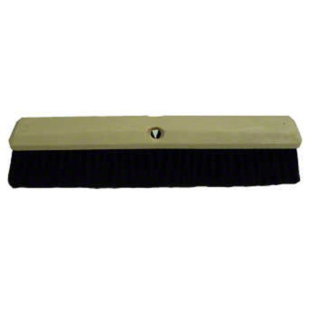 Hamburg 24" Colebrook Black Plastic Fiber Floor Sweep, Sold Per Each