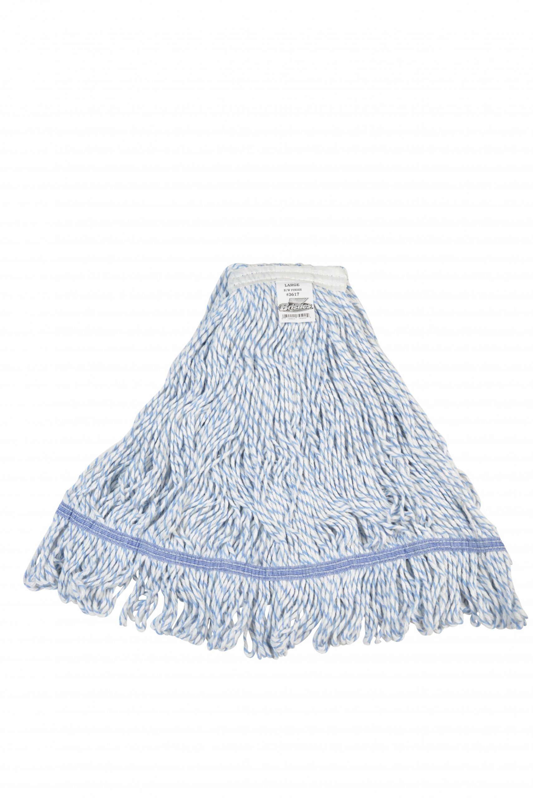Janico, Bristles Striped Narrow Band Looped End Finish Mop