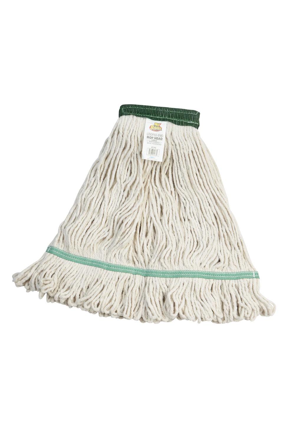 Janico, Bristles Blended Cotton Wide Band Looped End , LG, WH