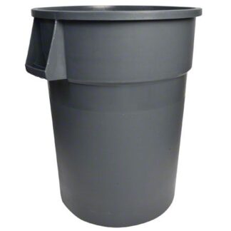 Janico, Round Garbage Container , 44 Gallon, Grey