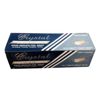 Crystal Ware Commercial Grade Aluminum Foil Roll, 12" x 1000'