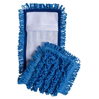 Blue Pocket Mop With White