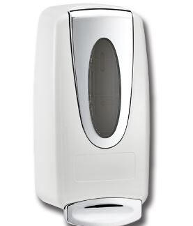 Whisk[R] CleanShot Foam 1000/1200 mL Dispenser -White/Chrome