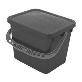 M-Fiber Gray 3 Gal. Pad Bucket w/Lid