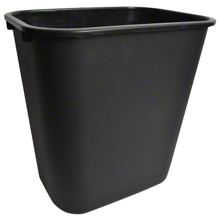 Janico, Rectangular Garbage Can , 25 Qt., Black