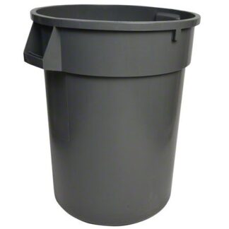 Janico, Round Garbage Container , 32 Gallon, Grey