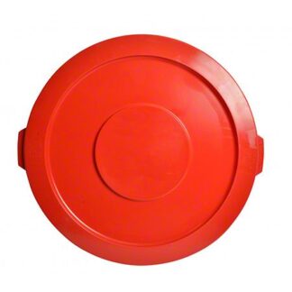 Janico, Round Garbage Container Lid Only , 44 Gallon, Red