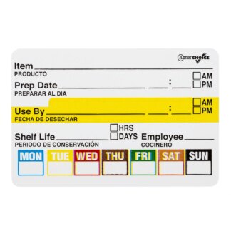 AmerCare 2" x 3" Food Rotation Label, 500 Per Roll