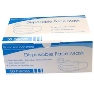 3 Ply Disposable Face Mask , Blue