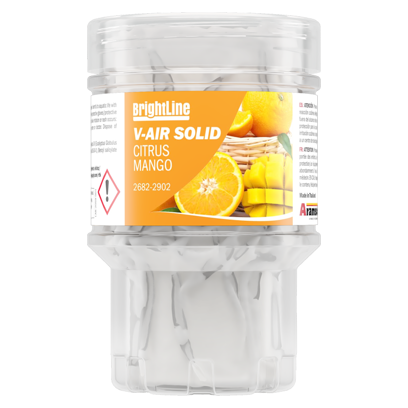 Brightline V-Air Solid Air Freshener Refills, Citrus Mango, 60 Days, Refill, 6 Per Case