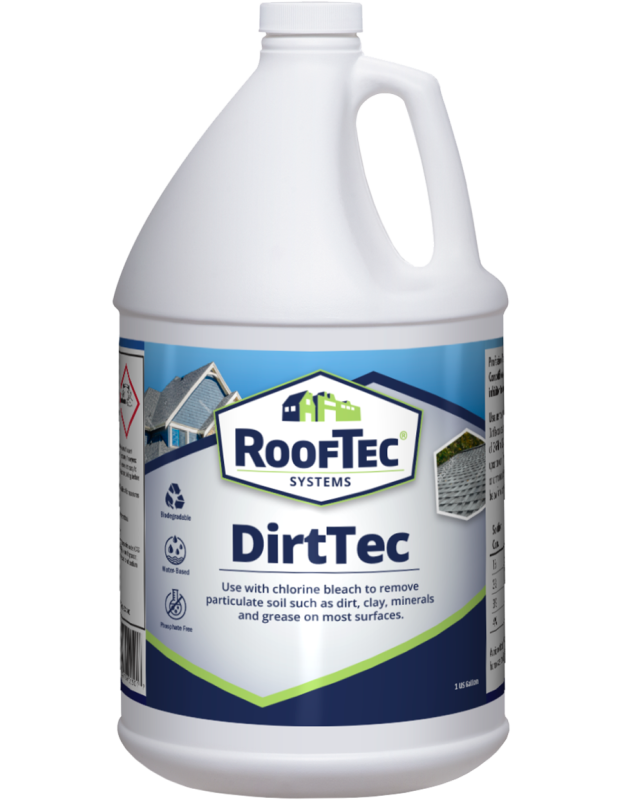 RoofTec, Exterior Surface Cleaner, DirtTec, 4 Gallons Per Case