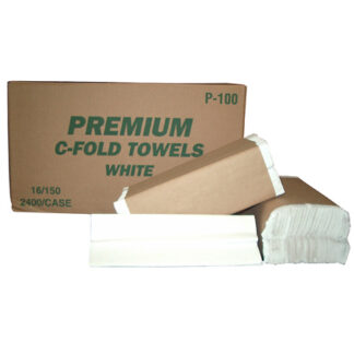 P-100 White C-Fold Towel