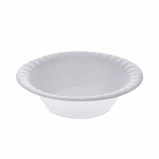 12 Oz Unlaminated Foam Dinnerware, Bowl, 6" Diameter, White, 1000/cs, 2609-2231