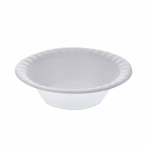 12 Oz Unlaminated Foam Dinnerware, Bowl, 6" Diameter, White, 1000/cs, 2609-2231