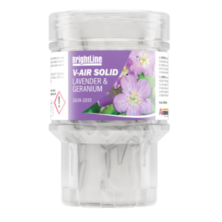 Brightline V-Air Solid Air Freshener Refills, Lavender and Geranium, 60 Days, Refill, 6 Per Case