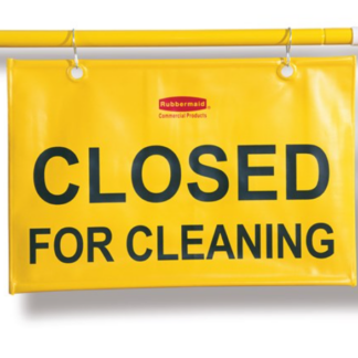 Rubbermaid "Closed For Cleaning" Hanging Sign, English Only