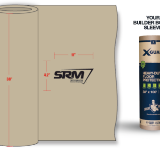 SRM Builder Board Heavy Duty Fiberboard Flooring, 38" X 100'