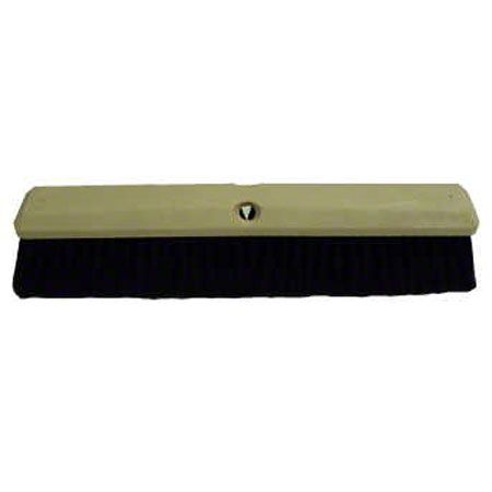 Hamburg 18" Colebrook Black Plastic Fiber Floor Sweep