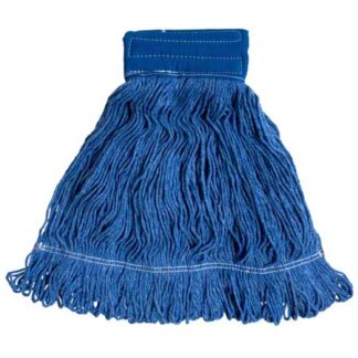 Microfiber & More Blue Yarn 50/50 Blend Mop -24 oz., Large