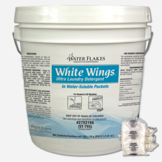 White Wings, Laundry Detergent, 1.2 oz Packets, 250 Packets Per Pail